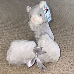Jellycat Gray Bashful Kitty Soother
